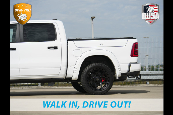 Dodge Ram | 1500 | Limited | Night | 3.0L Twin-Turbo I6 | High Output | | Passenger Display | 14,4 Touch Screen | Harman Kardon | RAMBOX Getoonde accessoires zijn verkrijgbaar tegen meerprijs