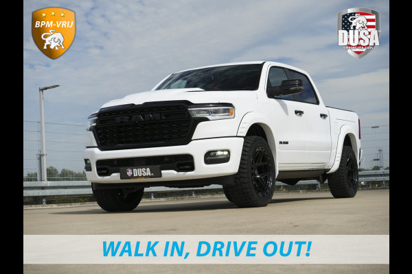Dodge Ram | 1500 | Limited | Night | 3.0L Twin-Turbo I6 | High Output | | Passenger Display | 14,4 Touch Screen | Harman Kardon | RAMBOX Getoonde accessoires zijn verkrijgbaar tegen meerprijs