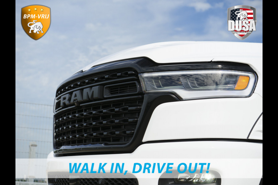 Dodge Ram | 1500 | Limited | Night | 3.0L Twin-Turbo I6 | High Output | | Passenger Display | 14,4 Touch Screen | Harman Kardon | RAMBOX Getoonde accessoires zijn verkrijgbaar tegen meerprijs