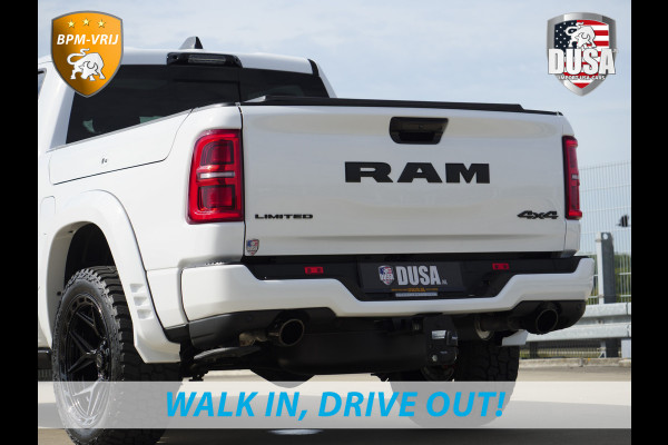 Dodge Ram | 1500 | Limited | Night | 3.0L Twin-Turbo I6 | High Output | | Passenger Display | 14,4 Touch Screen | Harman Kardon | RAMBOX Getoonde accessoires zijn verkrijgbaar tegen meerprijs