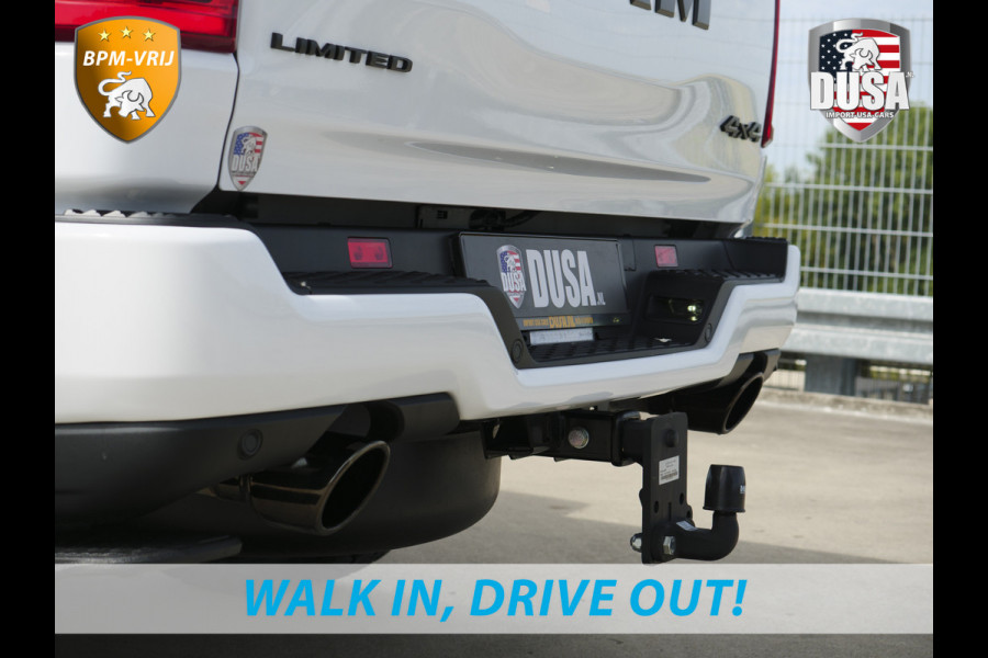 Dodge Ram | 1500 | Limited | Night | 3.0L Twin-Turbo I6 | High Output | | Passenger Display | 14,4 Touch Screen | Harman Kardon | RAMBOX Getoonde accessoires zijn verkrijgbaar tegen meerprijs