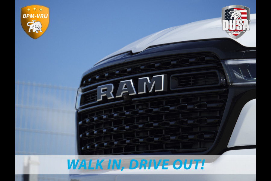Dodge Ram | 1500 | Limited | Night | 3.0L Twin-Turbo I6 | High Output | | Passenger Display | 14,4 Touch Screen | Harman Kardon | RAMBOX Getoonde accessoires zijn verkrijgbaar tegen meerprijs