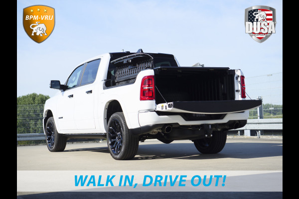 Dodge Ram | 1500 | Limited | Night | 3.0L Twin-Turbo I6 | High Output | | Passenger Display | 14,4 Touch Screen | Harman Kardon | RAMBOX Getoonde accessoires zijn verkrijgbaar tegen meerprijs