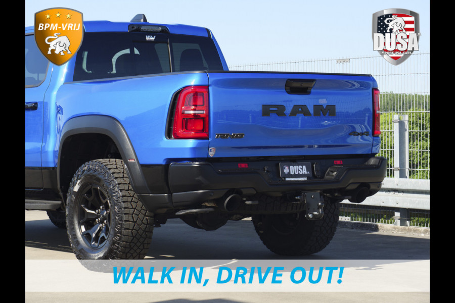 Dodge Ram | RHO | 3.0L Twin-Turbo I6 | 4x4 | Crew Cab Night Edtion | Panoramadak | 14,4-inch Touchscreen | Passenger Display | Getoonde accessoires zijn verkrijgbaar tegen meerprijs