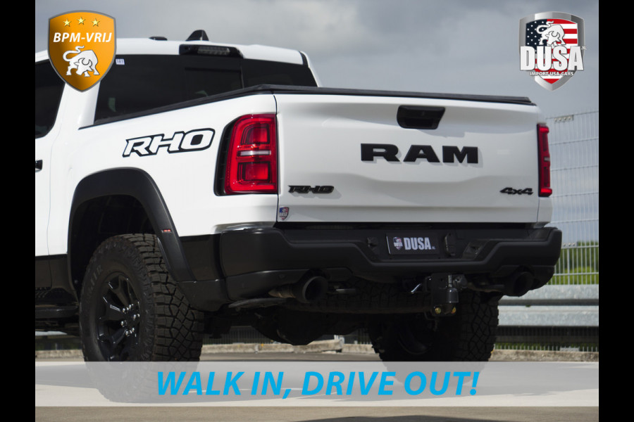 Dodge Ram | RHO | 3.0L Twin-Turbo I6 | 4x4 | Crew Cab TWIN-TURBO HIGH OUTPUT | Panoramadak | 14,4-inch Touchscreen | Passenger Display | Getoonde accessoires zijn verkrijgbaar tegen meerprijs