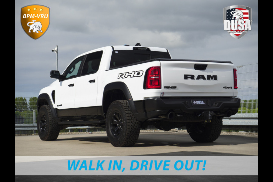 Dodge Ram | RHO | 3.0L Twin-Turbo I6 | 4x4 | Crew Cab TWIN-TURBO HIGH OUTPUT | Panoramadak | 14,4-inch Touchscreen | Passenger Display | Getoonde accessoires zijn verkrijgbaar tegen meerprijs