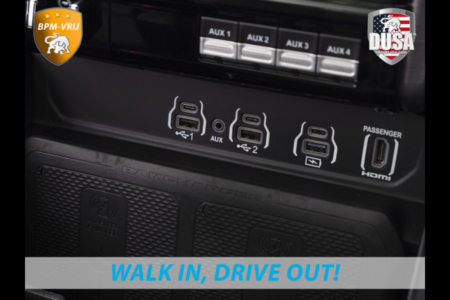 Dodge Ram | RHO | 3.0L Twin-Turbo I6 | 4x4 | Crew Cab TWIN-TURBO HIGH OUTPUT | Panoramadak | 14,4-inch Touchscreen | Passenger Display | Getoonde accessoires zijn verkrijgbaar tegen meerprijs