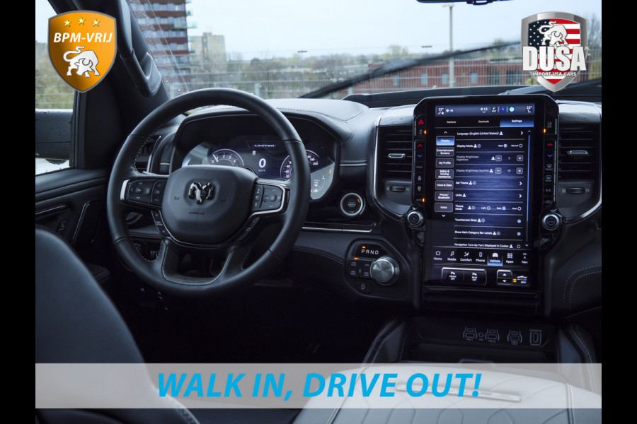 Dodge Ram | 1500 | Limited | 3.0L Twin-Turbo I6 | High Output | BPM-VRIJ | Passenger Display | 14,4 Touch Screen | RAMBOX Getoonde accessoires zijn verkrijgbaar tegen meerprijs