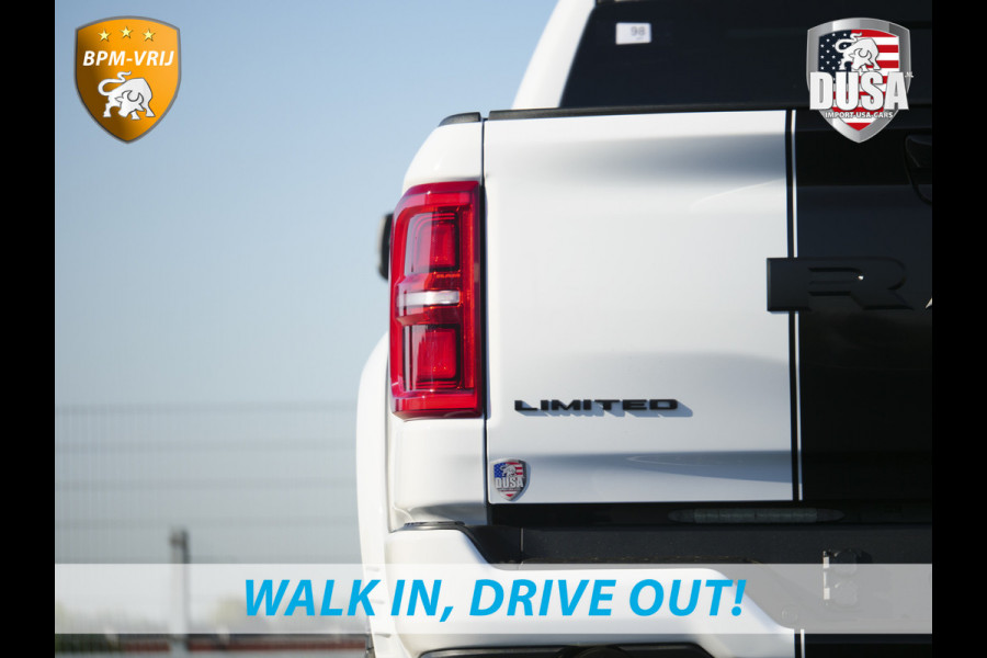 Dodge Ram | 1500 | Limited | 3.0L Twin-Turbo I6 | High Output | BPM-VRIJ Passenger Display | 14,4 Touch Screen | RAMBOX Getoonde accessoires zijn verkrijgbaar tegen meerprijs