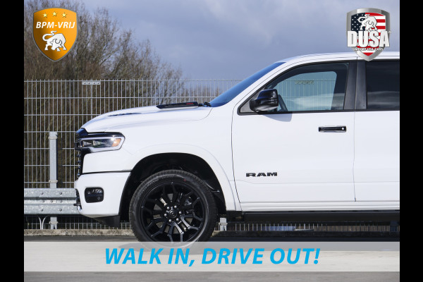 Dodge Ram | 1500 | Limited | Night | 3.0L Twin-Turbo I6 | High Output | BPM-VRIJ Massage stoelen | Harman Kardon | Passenger Display | RAMBOX Getoonde accessoires zijn verkrijgbaar tegen meerprijs