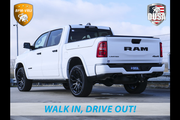 Dodge Ram | 1500 | Limited | Night | 3.0L Twin-Turbo I6 | High Output | BPM-VRIJ Massage stoelen | Harman Kardon | Passenger Display | RAMBOX Getoonde accessoires zijn verkrijgbaar tegen meerprijs