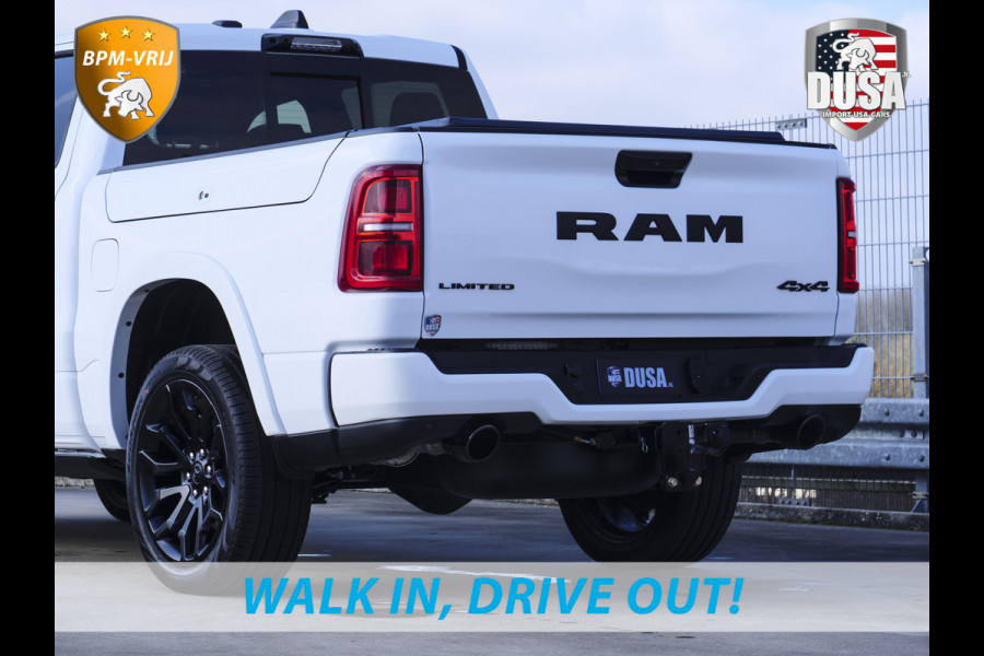 Dodge Ram | 1500 | Limited | Night | 3.0L Twin-Turbo I6 | High Output | BPM-VRIJ Massage stoelen | Harman Kardon | Passenger Display | RAMBOX Getoonde accessoires zijn verkrijgbaar tegen meerprijs