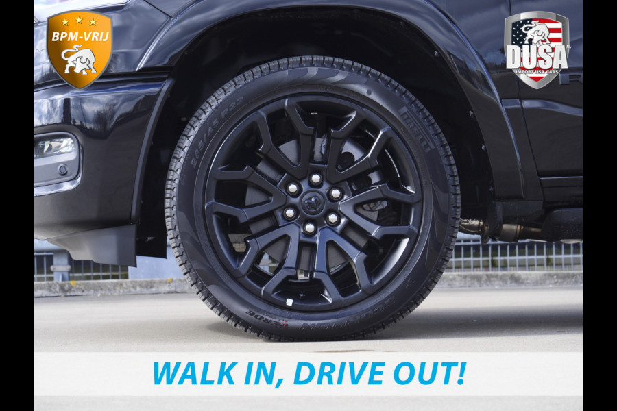 Dodge Ram | 1500 | Limited | Night | 3.0L Twin-Turbo I6 | High Output | BPM-VRIJ | Passenger Display | 14,4 Touch Screen | Harman Kardon | RAMBOX Getoonde accessoires zijn verkrijgbaar tegen meerprijs