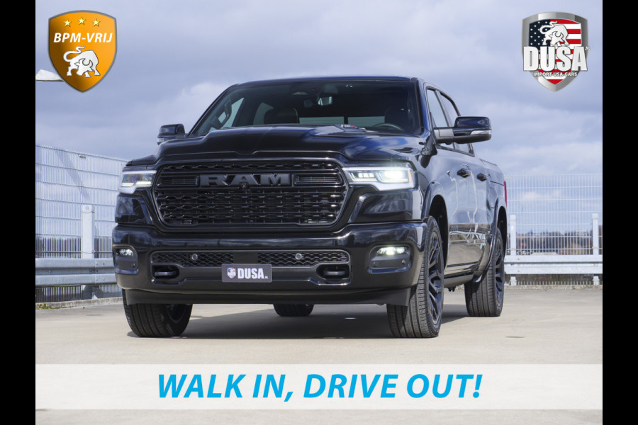 Dodge Ram | 1500 | Limited | Night | 3.0L Twin-Turbo I6 | High Output | BPM-VRIJ | Passenger Display | 14,4 Touch Screen | Harman Kardon | RAMBOX Getoonde accessoires zijn verkrijgbaar tegen meerprijs