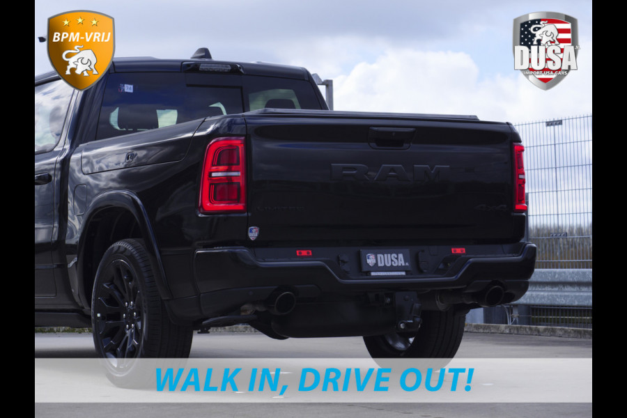 Dodge Ram | 1500 | Limited | Night | 3.0L Twin-Turbo I6 | High Output | BPM-VRIJ | Passenger Display | 14,4 Touch Screen | Harman Kardon | RAMBOX Getoonde accessoires zijn verkrijgbaar tegen meerprijs