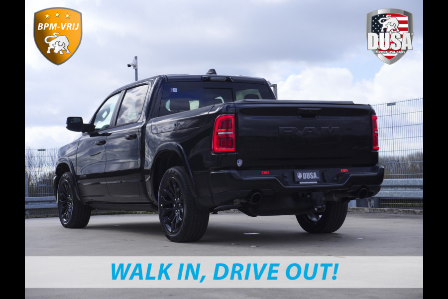 Dodge Ram | 1500 | Limited | Night | 3.0L Twin-Turbo I6 | High Output | BPM-VRIJ | Passenger Display | 14,4 Touch Screen | Harman Kardon | RAMBOX Getoonde accessoires zijn verkrijgbaar tegen meerprijs