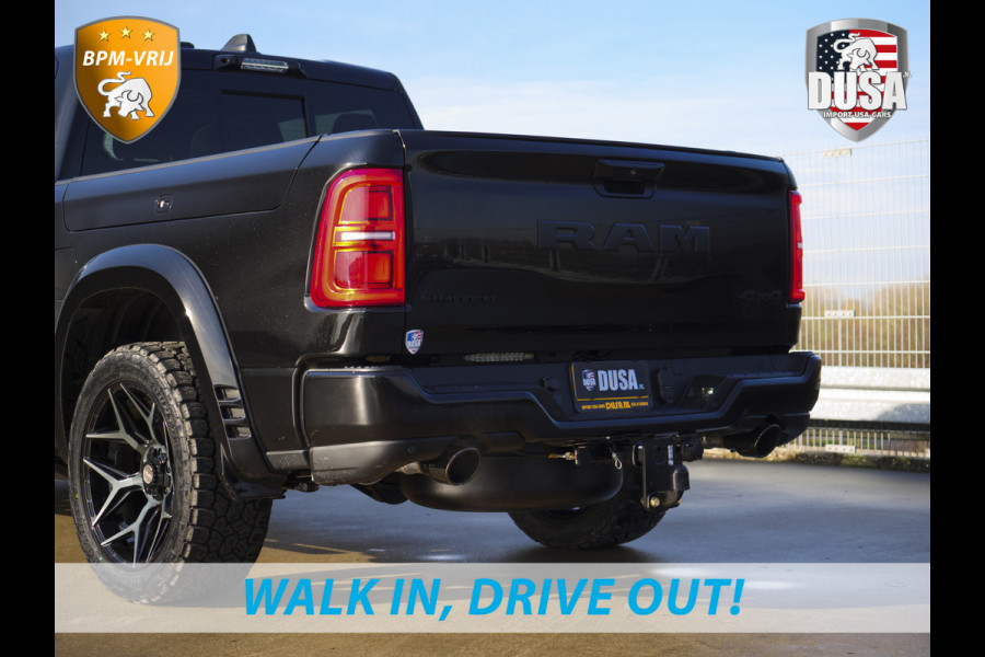 Dodge Ram | 1500 | Limited | Night | 3.0L Twin-Turbo I6 | High Output | BPM-VRIJ | Passenger Display | 14,4 Touch Screen | Harman Kardon | RAMBOX Getoonde accessoires zijn verkrijgbaar tegen meerprijs
