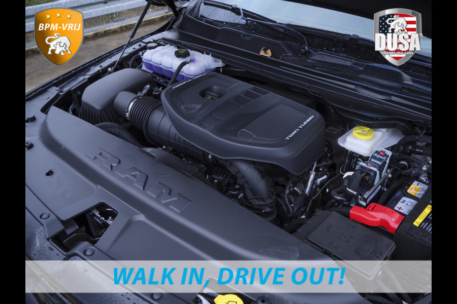 Dodge Ram | 1500 | Limited | Night | 3.0L Twin-Turbo I6 | High Output | BPM-VRIJ | Passenger Display | 14,4 Touch Screen | RAMBOX Getoonde accessoires zijn verkrijgbaar tegen meerprijs