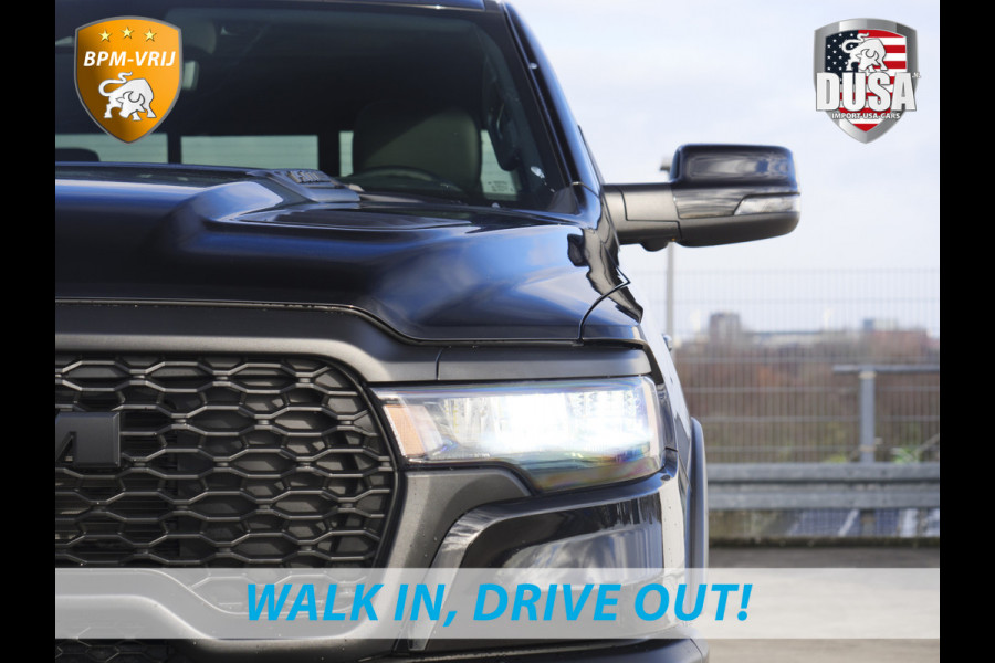 Dodge Ram | 1500 | Rebel | Premium | 4x4 | Crew Cab | 3.0L Twin-turbo I6 | BPM-VRIJ | 14,4 inch Touchscreen | LPG | Harman Kardon | Getoonde accessoires zijn verkrijgbaar tegen meerprijs