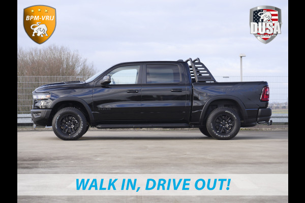 Dodge Ram | 1500 | Rebel | Premium | 4x4 | Crew Cab | 3.0L Twin-turbo I6 | BPM-VRIJ | 14,4 inch Touchscreen | LPG | Harman Kardon | Getoonde accessoires zijn verkrijgbaar tegen meerprijs