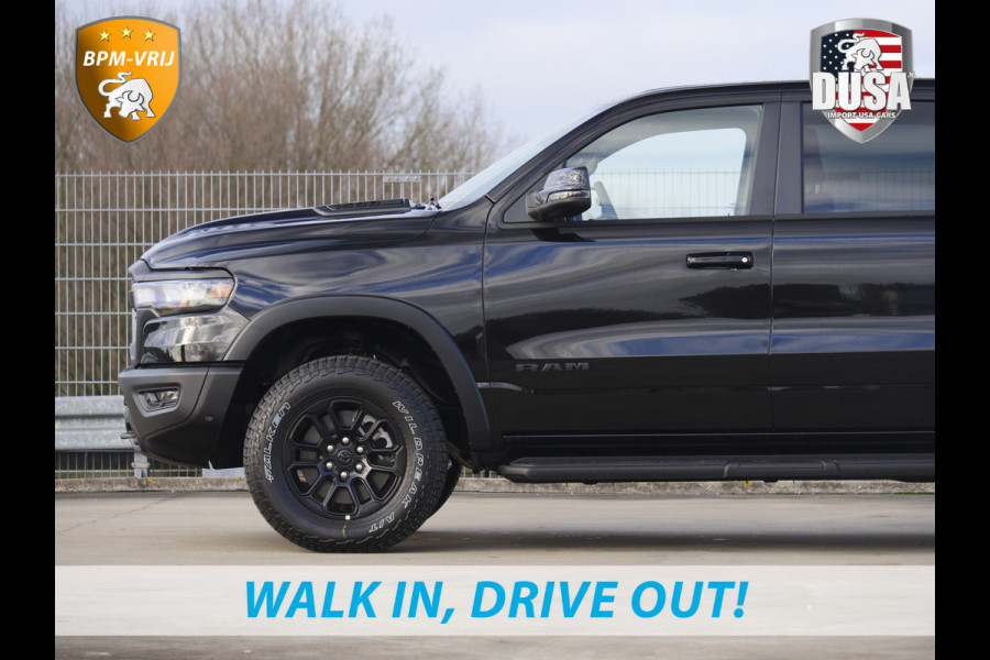 Dodge Ram | 1500 | Rebel | Premium | 4x4 | Crew Cab | 3.0L Twin-turbo I6 | BPM-VRIJ | 14,4 inch Touchscreen | LPG | Harman Kardon | Getoonde accessoires zijn verkrijgbaar tegen meerprijs