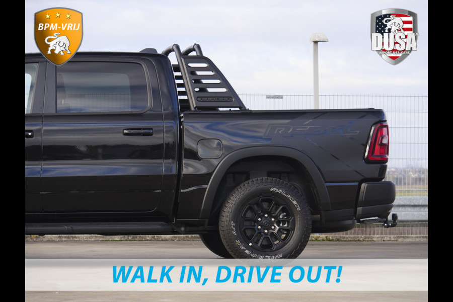 Dodge Ram | 1500 | Rebel | Premium | 4x4 | Crew Cab | 3.0L Twin-turbo I6 | BPM-VRIJ | 14,4 inch Touchscreen | LPG | Harman Kardon | Getoonde accessoires zijn verkrijgbaar tegen meerprijs