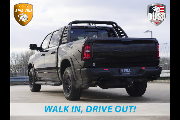 Dodge Ram | 1500 | Rebel | Premium | 4x4 | Crew Cab | 3.0L Twin-turbo I6 | BPM-VRIJ | 14,4 inch Touchscreen | LPG | Harman Kardon | Getoonde accessoires zijn verkrijgbaar tegen meerprijs