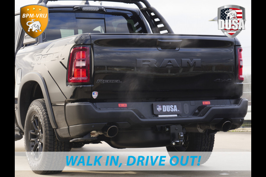 Dodge Ram | 1500 | Rebel | Premium | 4x4 | Crew Cab | 3.0L Twin-turbo I6 | BPM-VRIJ | 14,4 inch Touchscreen | LPG | Harman Kardon | Getoonde accessoires zijn verkrijgbaar tegen meerprijs
