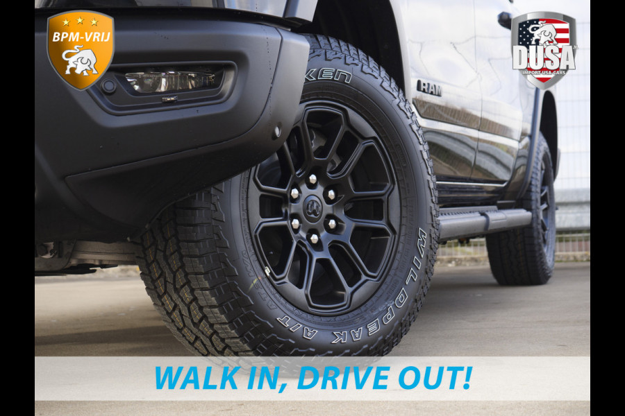 Dodge Ram | 1500 | Rebel | Premium | 4x4 | Crew Cab | 3.0L Twin-turbo I6 | BPM-VRIJ | 14,4 inch Touchscreen | LPG | Harman Kardon | Getoonde accessoires zijn verkrijgbaar tegen meerprijs