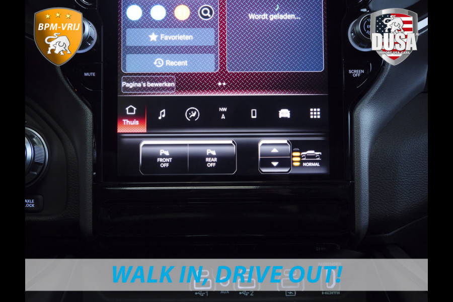 Dodge Ram | 1500 | Rebel | Premium | 4x4 | Crew Cab | 3.0L Twin-turbo I6 | BPM-VRIJ | 14,4 inch Touchscreen | LPG | Harman Kardon | Getoonde accessoires zijn verkrijgbaar tegen meerprijs