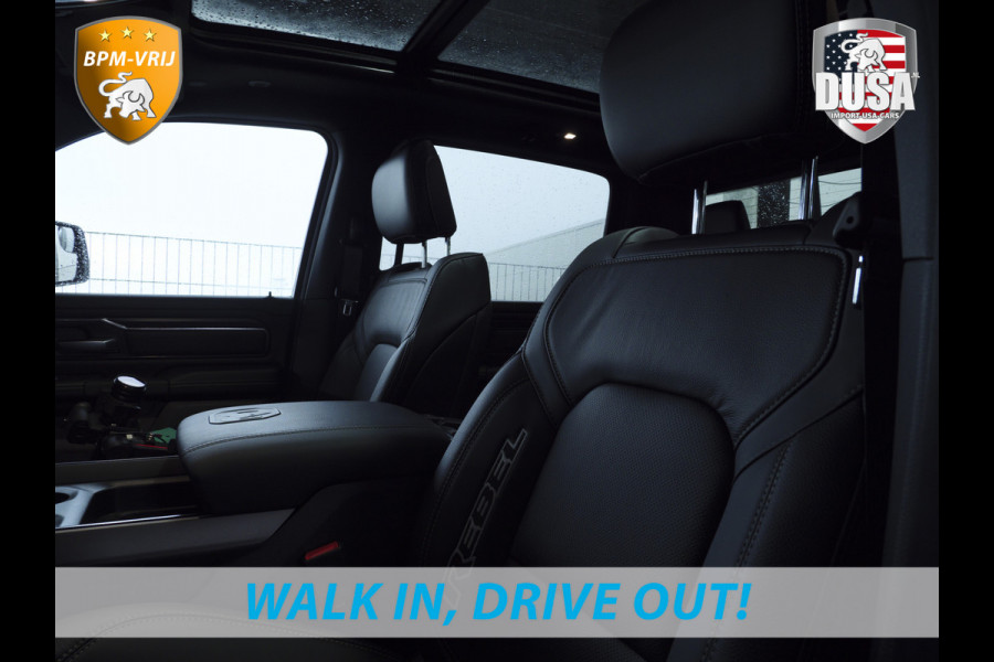 Dodge Ram | 1500 | Rebel | Premium | 4x4 | Crew Cab | 3.0L Twin-turbo I6 | BPM-VRIJ | 14,4 inch Touchscreen | LPG | Harman Kardon | Getoonde accessoires zijn verkrijgbaar tegen meerprijs