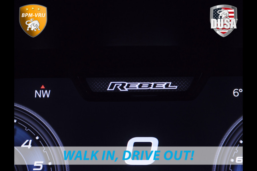 Dodge Ram | 1500 | Rebel | Premium | 4x4 | Crew Cab | 3.0L Twin-turbo I6 | BPM-VRIJ | 14,4 inch Touchscreen | LPG | Harman Kardon | Getoonde accessoires zijn verkrijgbaar tegen meerprijs
