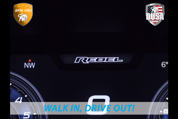 Dodge Ram | 1500 | Rebel | Premium | 4x4 | Crew Cab | 3.0L Twin-turbo I6 | BPM-VRIJ | 14,4 inch Touchscreen | LPG | Harman Kardon | Getoonde accessoires zijn verkrijgbaar tegen meerprijs