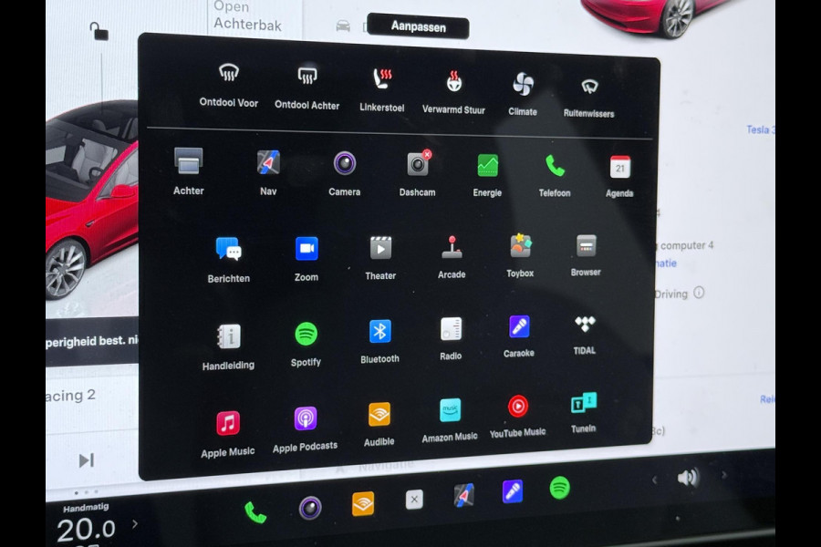 Tesla Model 3 Long Range AWD 78 kWh TREKHAAK | FULL SELFDRIVE | VOLLEDIGE FABRIEKSGARANTIE T/M 12-2027/80.000KM | AANDRIJFLIJN EN ACCU GARANTIE T/M 12-2031