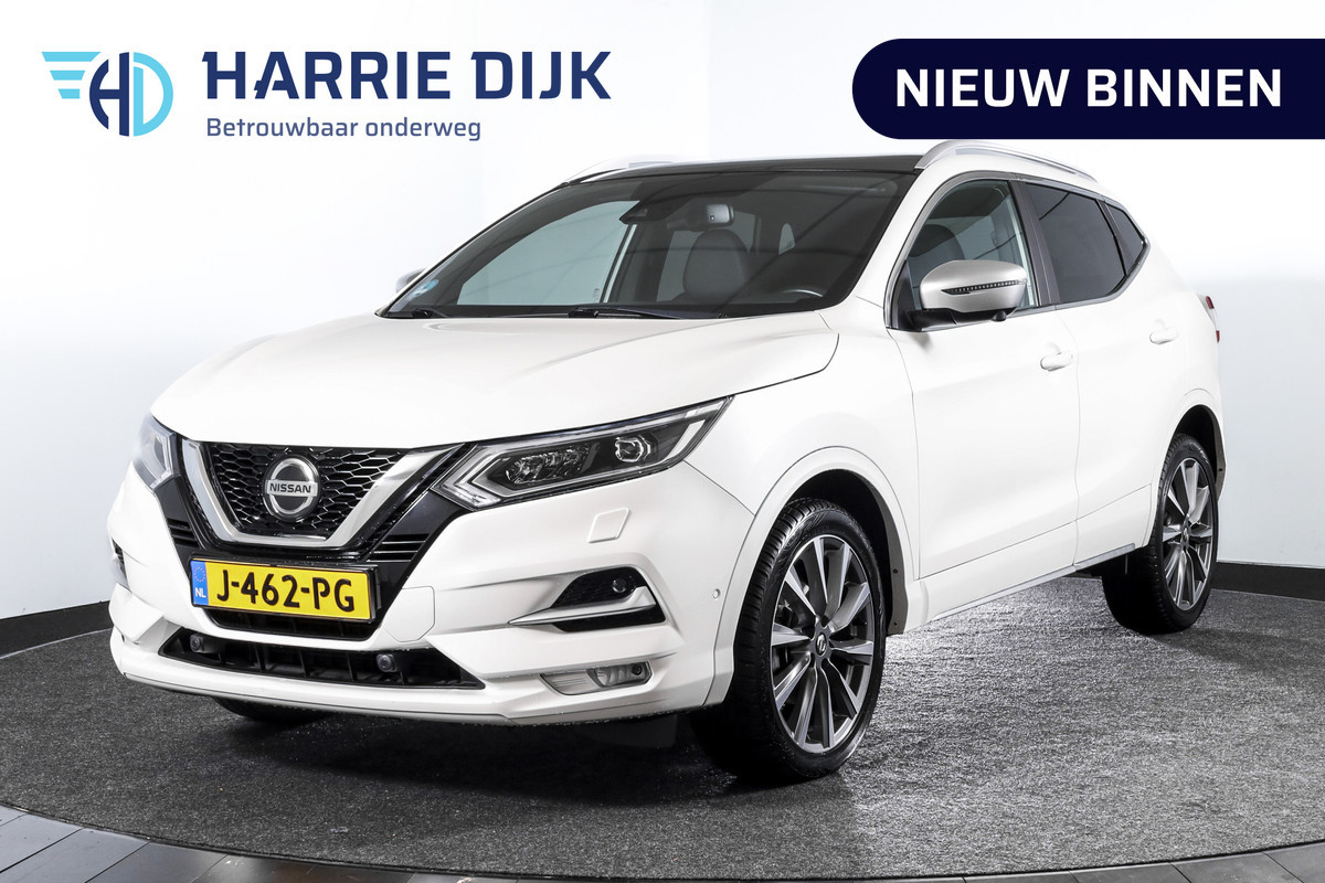 Nissan QASHQAI 1.3 DIG-T Tekna + 160 PK - Automaat | Pano | Adapt. Cruise | Stoel-+Voorruitverw. | Elek. Stoel | PDC | 360 Camera | NAV + App. Connect | ECC | Bose | LM 19" | Trekhaak | Nissan QASHQAI 1.3 DIG-T Tekna + 160 PK - Automaat | Pano | Adapt. Cruise | Stoel-+Voorruitverw. | Elek. Stoel | PDC | 360 Camera | NAV + App. Connect | ECC | Bose | LM 19" | Trekhaak |