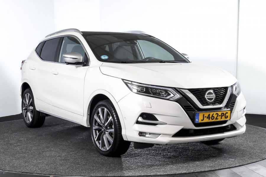 Nissan QASHQAI 1.3 DIG-T Tekna + 160 PK - Automaat | Pano | Adapt. Cruise | Stoel-+Voorruitverw. | Elek. Stoel | PDC | 360 Camera | NAV + App. Connect | ECC | Bose | LM 19" | Trekhaak | Nissan QASHQAI 1.3 DIG-T Tekna + 160 PK - Automaat | Pano | Adapt. Cruise | Stoel-+Voorruitverw. | Elek. Stoel | PDC | 360 Camera | NAV + App. Connect | ECC | Bose | LM 19" | Trekhaak |