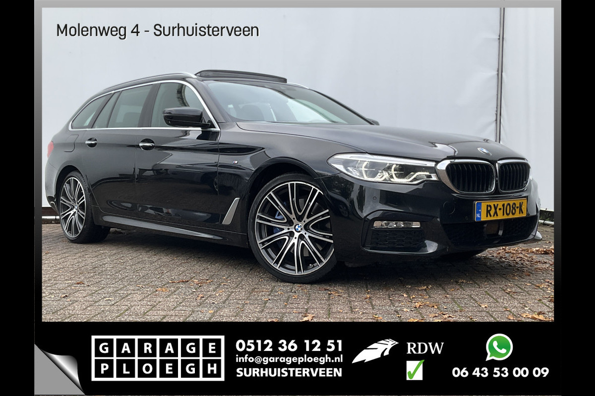 BMW 5 Serie 530D M-sport 6-Cilinder Pano Trekhaak HUD 360cam Standkachel Sfeerverl NL-Auto VOL! BMW 5 Serie 530D M-sport 6-Cilinder Pano Trekhaak HUD 360cam Standkachel Sfeerverl NL-Auto VOL!
