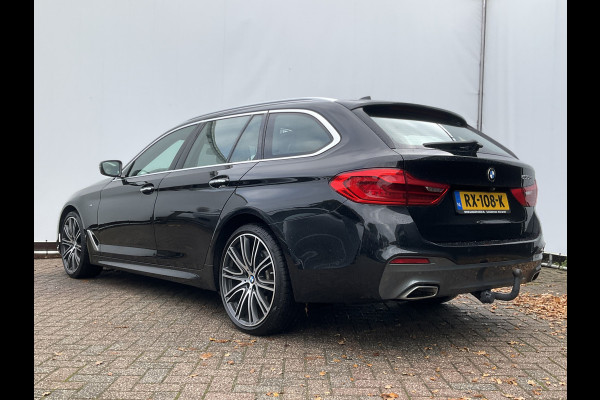 BMW 5 Serie 530D M-sport 6-Cilinder Pano Trekhaak HUD 360cam Standkachel Sfeerverl NL-Auto VOL!