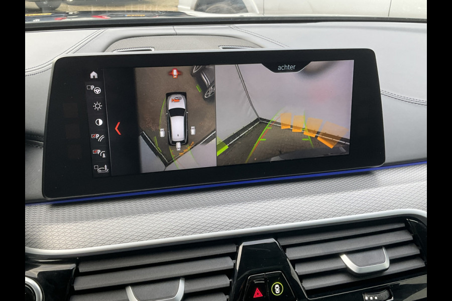 BMW 5 Serie 530D M-sport 6-Cilinder Pano Trekhaak HUD 360cam Standkachel Sfeerverl NL-Auto VOL!