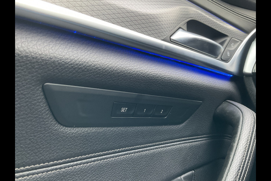 BMW 5 Serie 530D M-sport 6-Cilinder Pano Trekhaak HUD 360cam Standkachel Sfeerverl NL-Auto VOL!