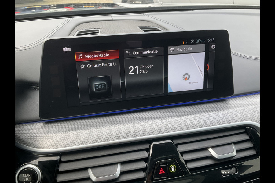 BMW 5 Serie 530D M-sport 6-Cilinder Pano Trekhaak HUD 360cam Standkachel Sfeerverl NL-Auto VOL!