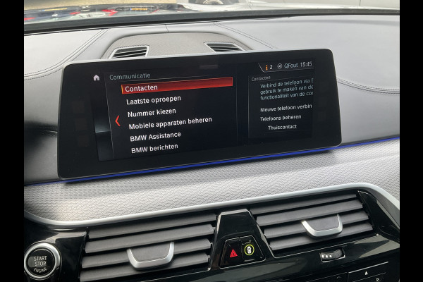 BMW 5 Serie 530D M-sport 6-Cilinder Pano Trekhaak HUD 360cam Standkachel Sfeerverl NL-Auto VOL!