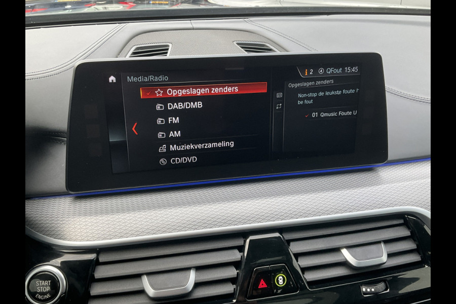 BMW 5 Serie 530D M-sport 6-Cilinder Pano Trekhaak HUD 360cam Standkachel Sfeerverl NL-Auto VOL!