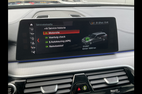 BMW 5 Serie 530D M-sport 6-Cilinder Pano Trekhaak HUD 360cam Standkachel Sfeerverl NL-Auto VOL!