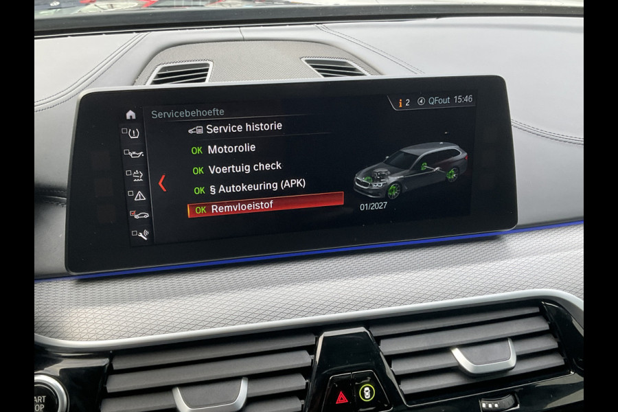 BMW 5 Serie 530D M-sport 6-Cilinder Pano Trekhaak HUD 360cam Standkachel Sfeerverl NL-Auto VOL!