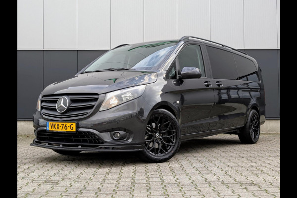 Mercedes-Benz Vito 119CDI AUTOMAAT DUBBELE CABINE 2X SCHUIFDEUR LANG LEDER PDC CRUISE CLIMATE CONTROL STOELVERWARMING