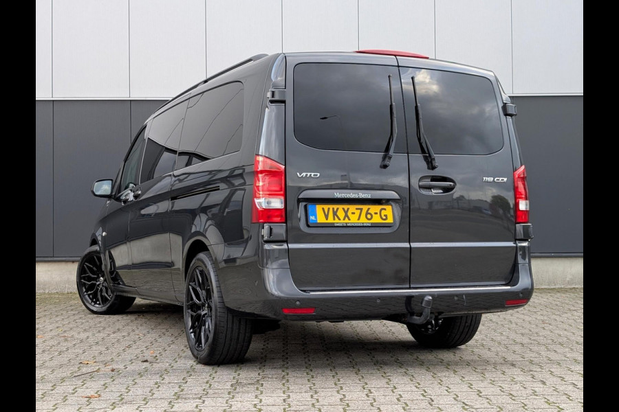 Mercedes-Benz Vito 119CDI AUTOMAAT DUBBELE CABINE 2X SCHUIFDEUR LANG LEDER PDC CRUISE CLIMATE CONTROL STOELVERWARMING