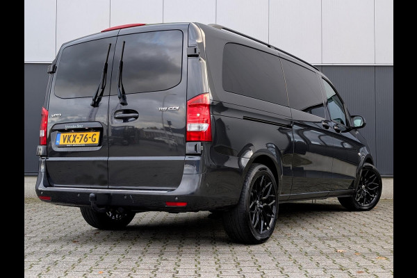 Mercedes-Benz Vito 119CDI AUTOMAAT DUBBELE CABINE 2X SCHUIFDEUR LANG LEDER PDC CRUISE CLIMATE CONTROL STOELVERWARMING
