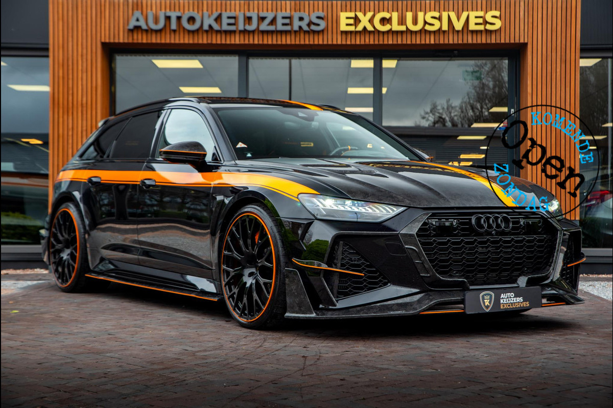 Audi RS6 RS 6 TFSI quattro Mansory 800pk B&O+ 360 Cam Forged Carbon Leer Alcantara Audi RS6 RS 6 TFSI quattro Mansory 800pk B&O+ 360 Cam Forged Carbon Leer Alcantara