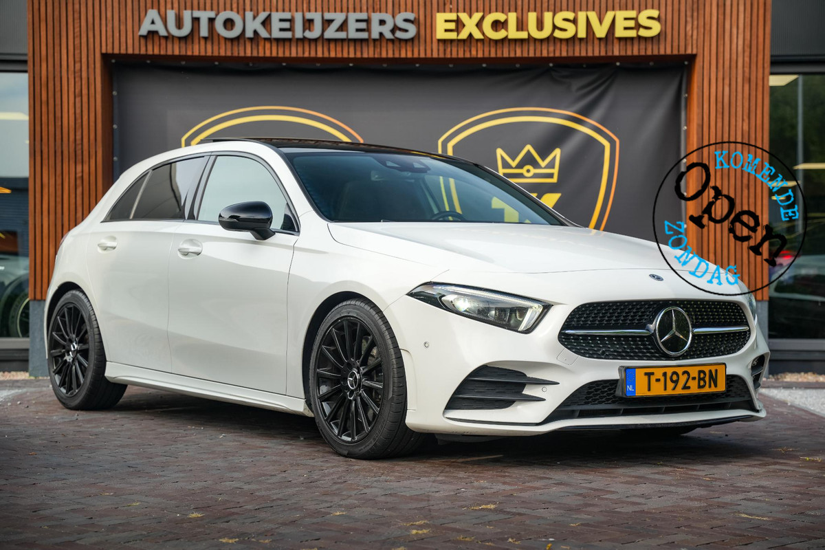Mercedes-Benz A-Klasse 250 Premium Plus AMG Panodak Widescreen Ambient Adaptive Cruise Leer Alcantara Stoelverw.